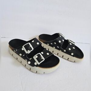 Birkenstock Papillio Arizona Chunky Polka Dot Platform Sandals Size 37 US 6.5